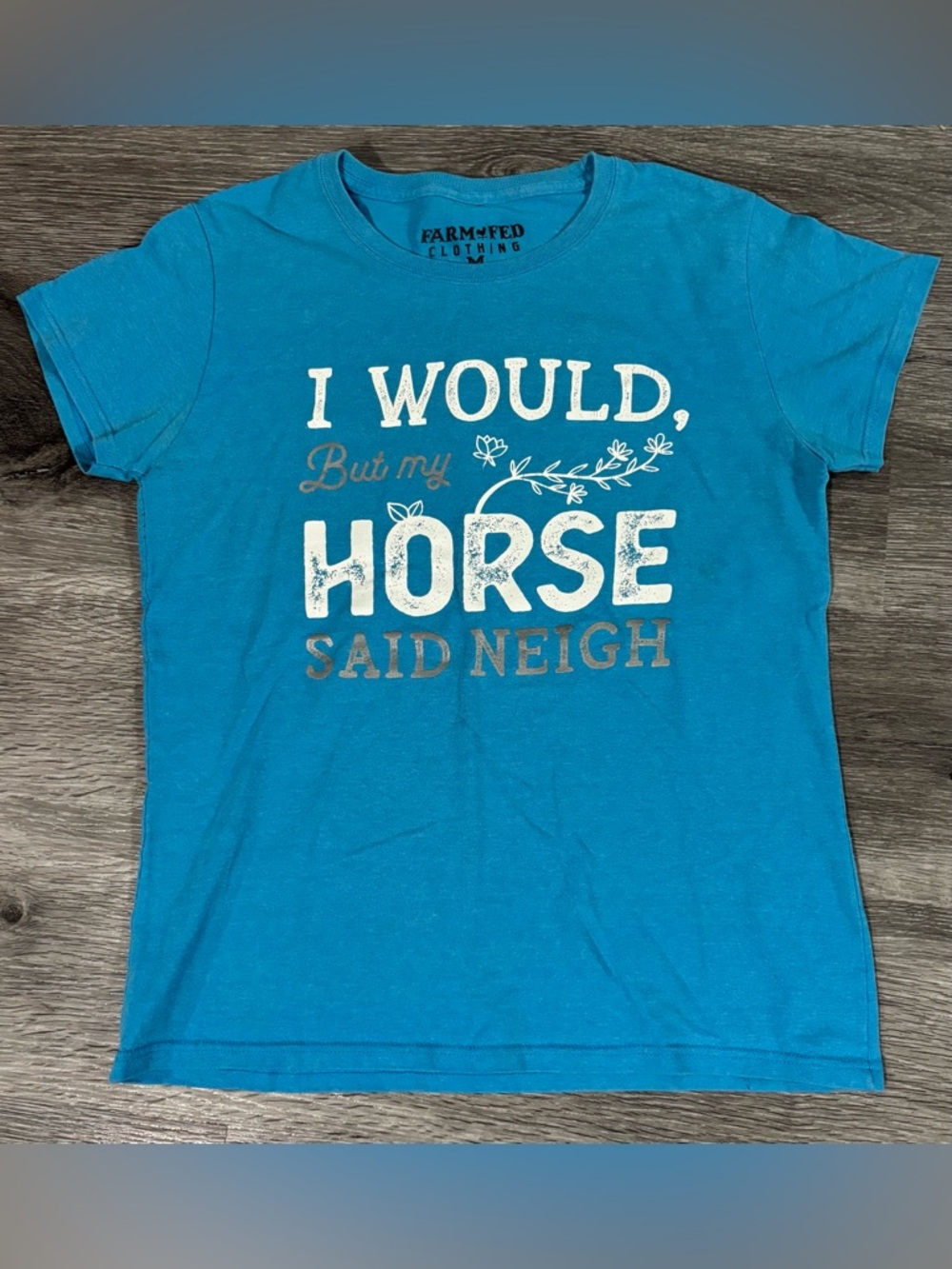 Like New Women’s Size Medium Blue Country Shirt